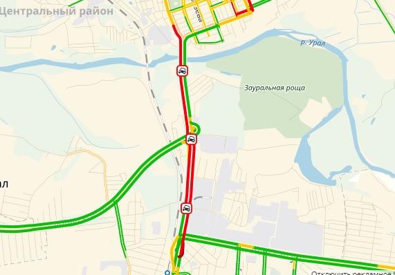 Пробки оренбург онлайн сейчас карта