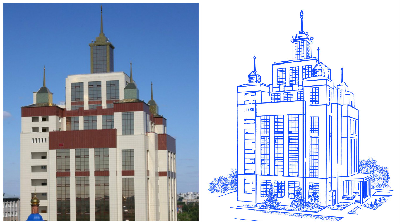 Здание библиотеки ОГУ Оренбург