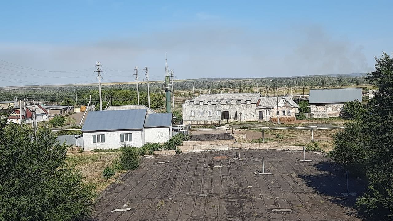 В Оренбурге в поселке Кушкуль горит лесополоса | 09.08.2021 | Новости  Оренбурга - БезФормата