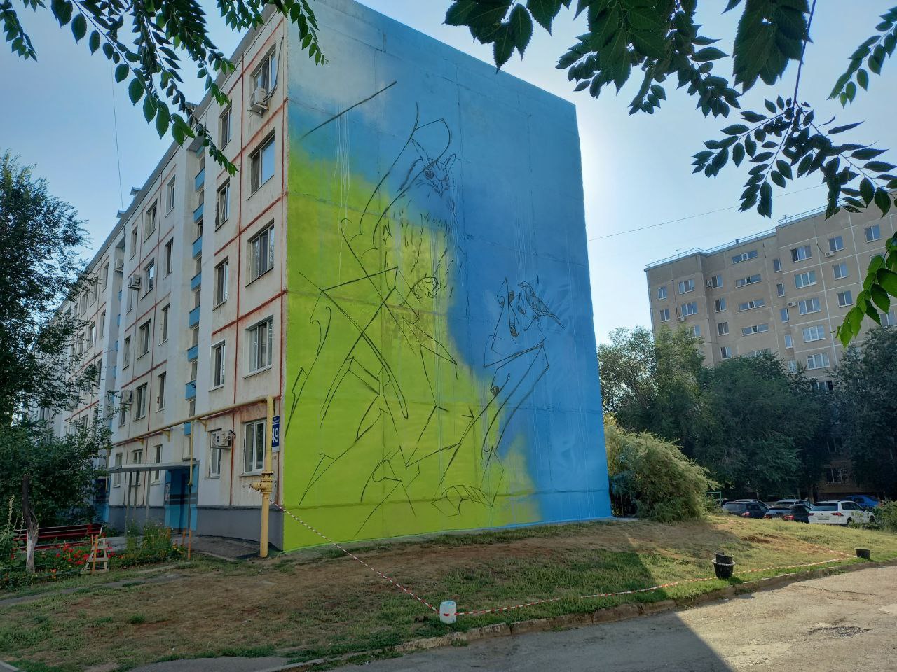 Сумбаев граффити Оренбург