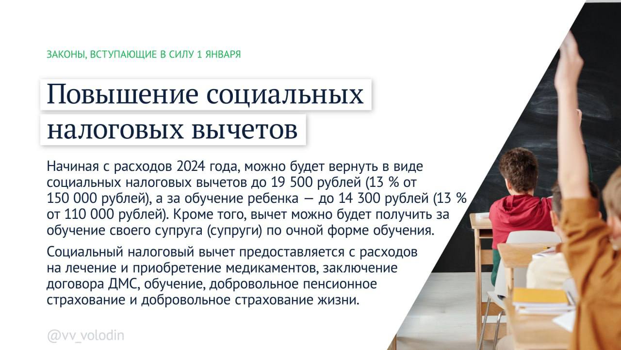 Вячеслав Володин рассказал о законах, вступающих в силу в январе 2024 года  — Новости Оренбурга и Оренбургской области на РИА56