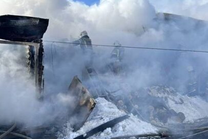 В Оренбурге на Гончарной сгорел дом