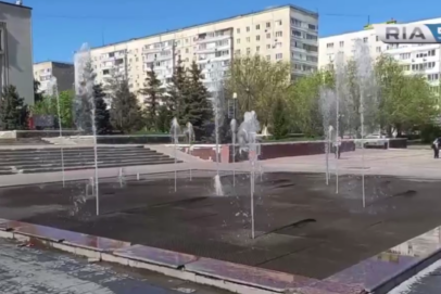 В Оренбурге заработали фонтаны