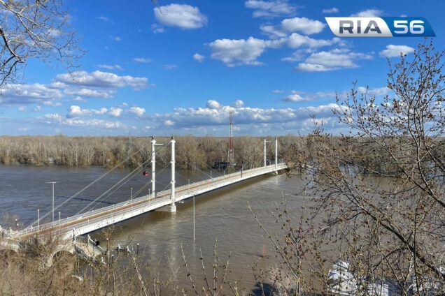 1093 сантиметра — уровень воды в Урале у Оренбурга на 18:00