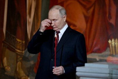 Президент России Владимир Путин поздравил православных христиан с праздником Пасхи