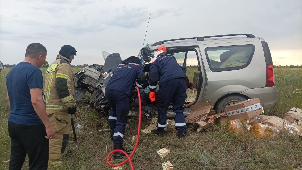 В жутком ДТП на Соль-Илецкой трассе погибли водитель и пассажирка «Ларгуса»  — Новости Оренбурга и Оренбургской области на РИА56