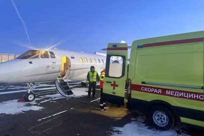 Трех тяжелых пациентов санавиация доставила из Оренбурга в Санкт-Петербург