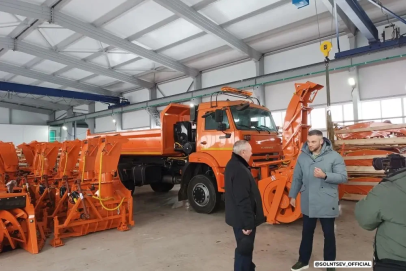 Журналисты телеканала «Россия 24» снимают программу о предприятиях Оренбуржья