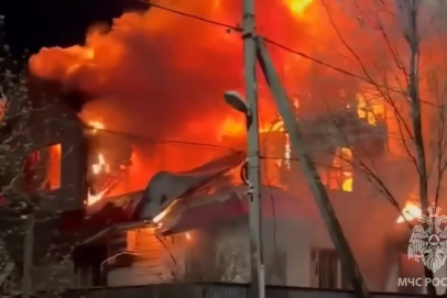 Пламя над Ростошами. Под Оренбургом ночью сгорел частный дом