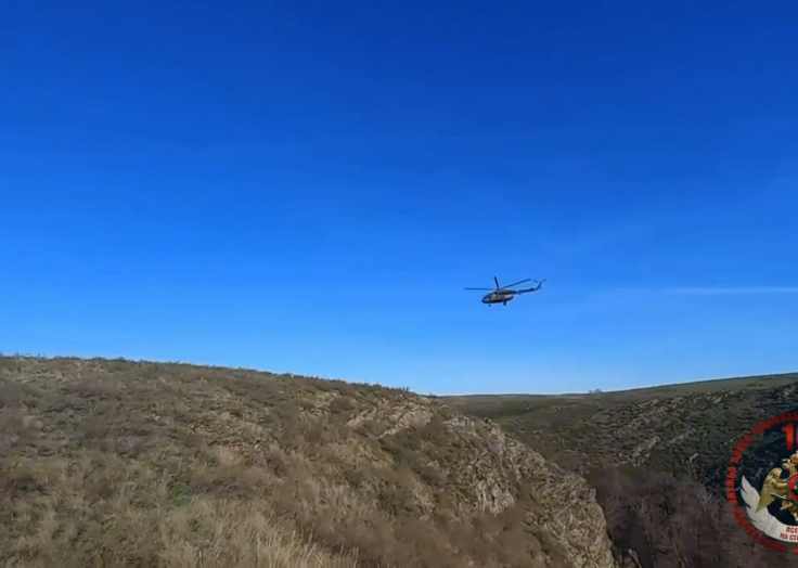 Где же он прячется: убийцу полицейского ищет на вертолете Росгвардия Оренбуржья