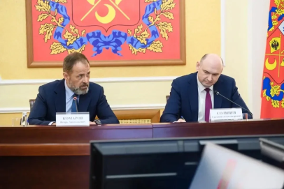 Развитие Оренбуржья обсудили полпред Игорь Комаров и губернатор Евгений Солнцев