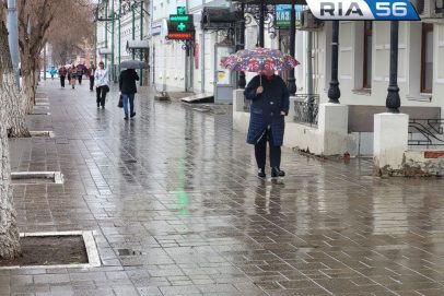 Дожди заливают. Днем, 23 апреля, в Оренбуржье будет ненастно и до +14°