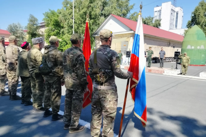 В зону СВО отправились из Оренбурга 20 казаков-добровольцев и гуманитарный конвой