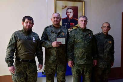 Четверо бойцов оренбургского батальона «БАРС-6» удостоены госнаград