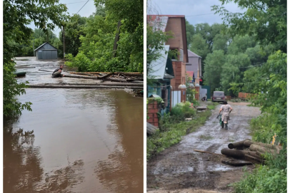 Смотрим на фото: Бугуруслан освобождается от воды