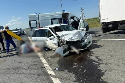 Опасный манёвр: в Акбулакском районе в ДТП с фурой пострадали два человека