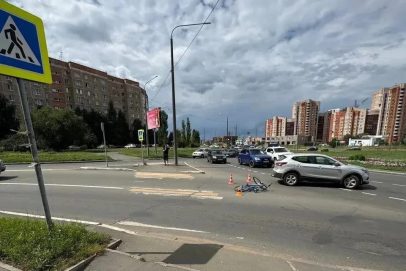 В Оренбурге на «зебре» сбили 16-летнего велосипедиста