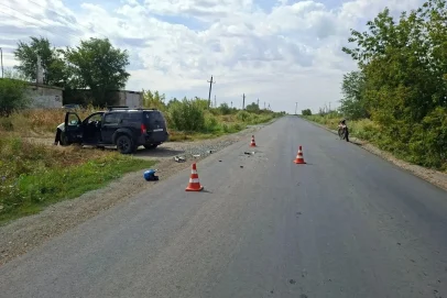 В Оренбуржье после ДТП водитель питбайка госпитализирован с сотрясением мозга
