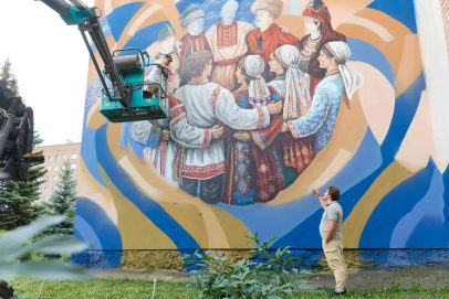 Наш мурал, действительно мурал: работа художника из Оренбуржья вошла в Топ-5 ПФО
