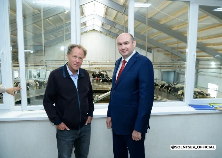 Солнцев оценил развитие мясомолочного предприятия «ЭкоНива» на севере Оренбуржья