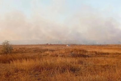 Пожар наступает: в Новотроицке ввели режим повышенной готовности