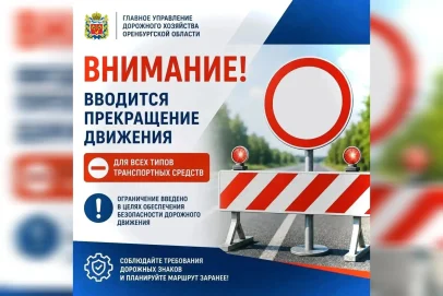 Из-за ландшафтного пожара в Новоорском районе перекрыт участок трассы Орск-Шильда
