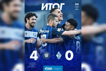 Так держать! «Оренбург» разгромил махачкалинское «Динамо» со счётом 4:0
